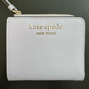 Kate Spade Small zip bifold wallet Cameron lilac